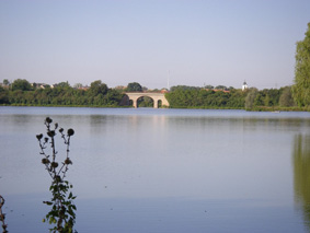 innerer Berhardsthaler Teich mit Viadukt