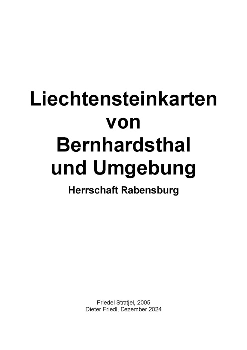 Liechtensteinlandkarten der Herrschaft Rabensburg 1623 bis 1799