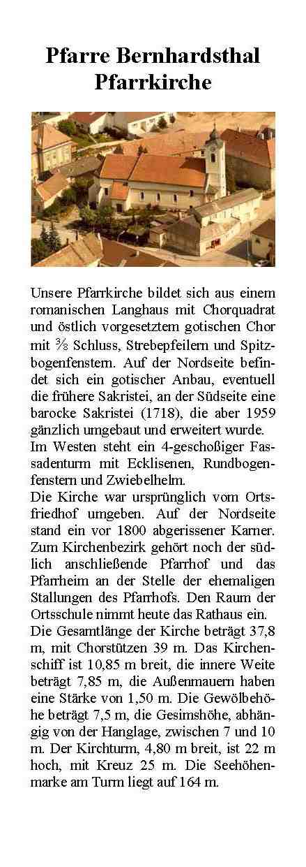 Führer durch die Pfarrkirche St. Ägid von Bernhardsthal