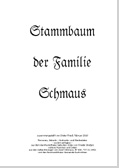 Stammbaum der Familie Schmaus
