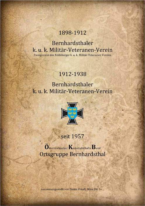 Bernhardsthaler Militär-Veteranen-Verein & Österr. Kameradschaftsbund