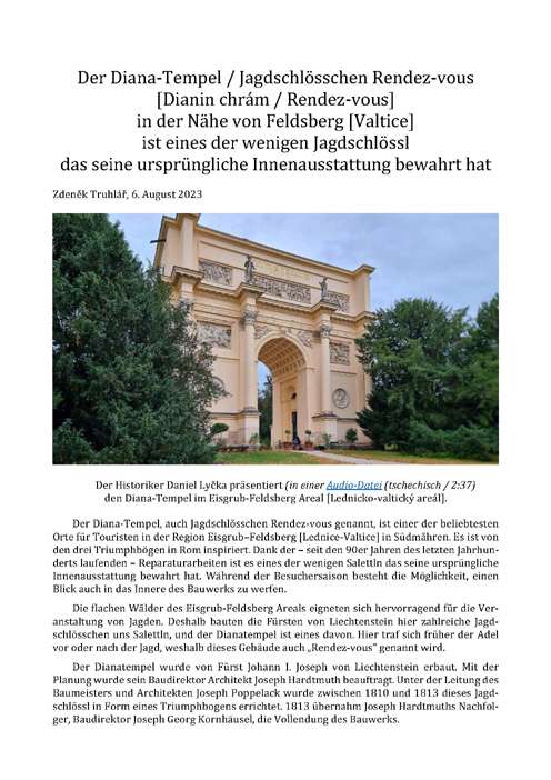 Diana-Tempel / Rendez-vous