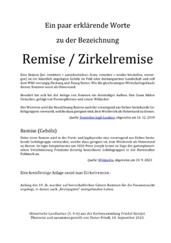 Remise / Zirkelremise