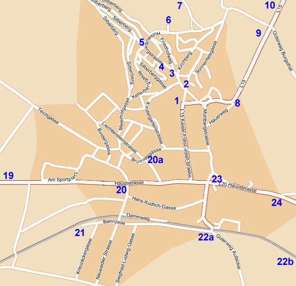 bersichtskarte Altlichtenwarth Ortszentrum
